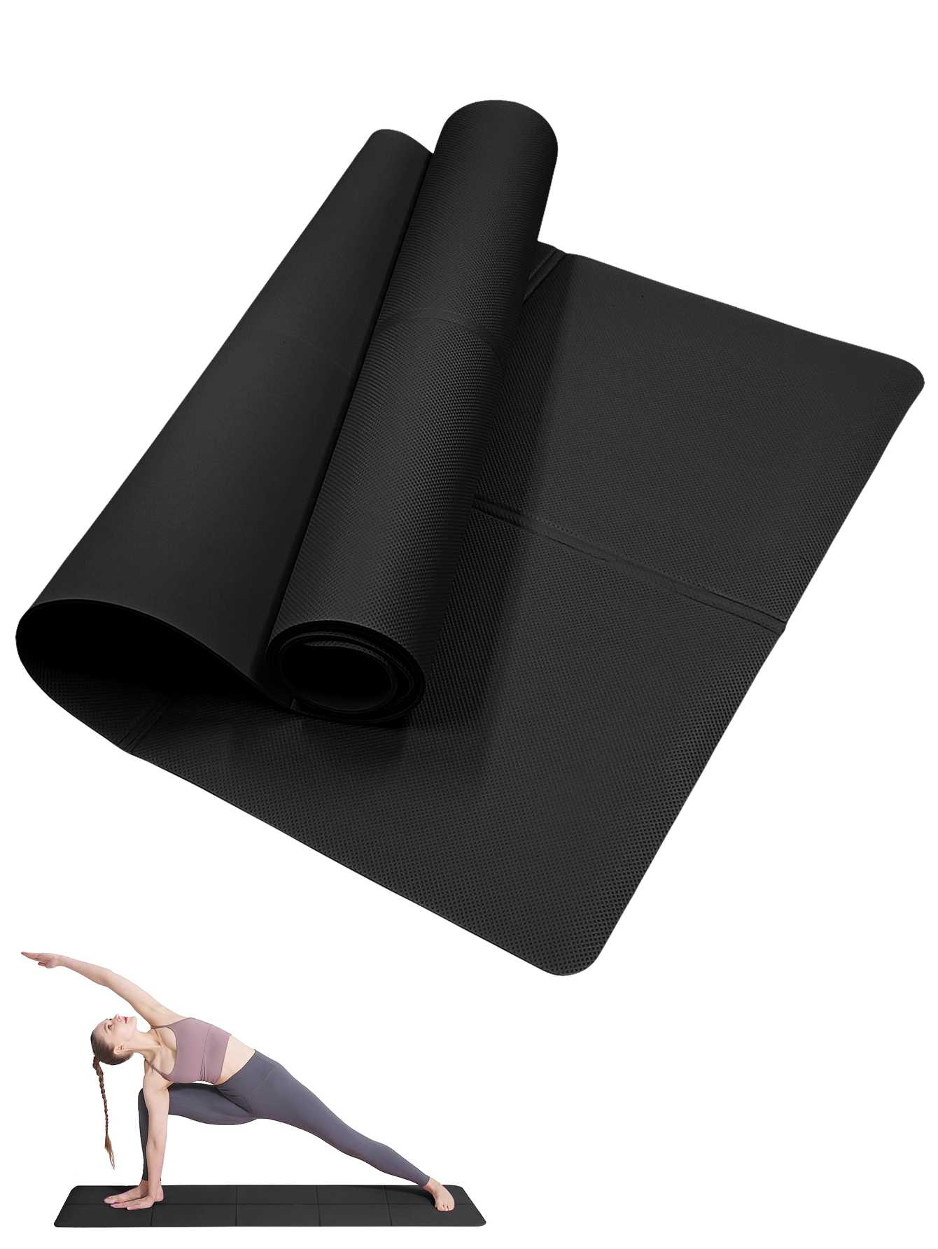 Thick Yoga Mat - 접이식 요가 매트 블랙 친환경 EVA