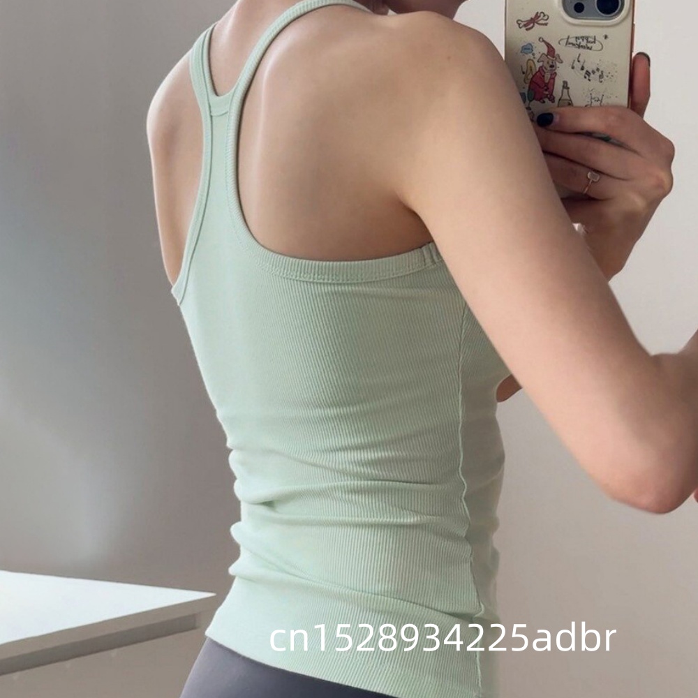 Yoga Fitness Girl - 스포츠 조끼 충격 방지 속건성 러닝