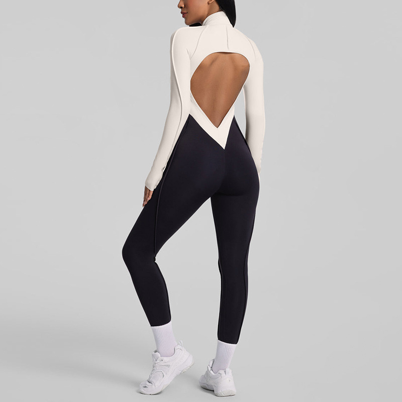 샌딩 요가 점프수트 홀터넥 백 디자인 뷰티 타이트핏 피 - Yoga Fitness Girl 리뷰 및 가격