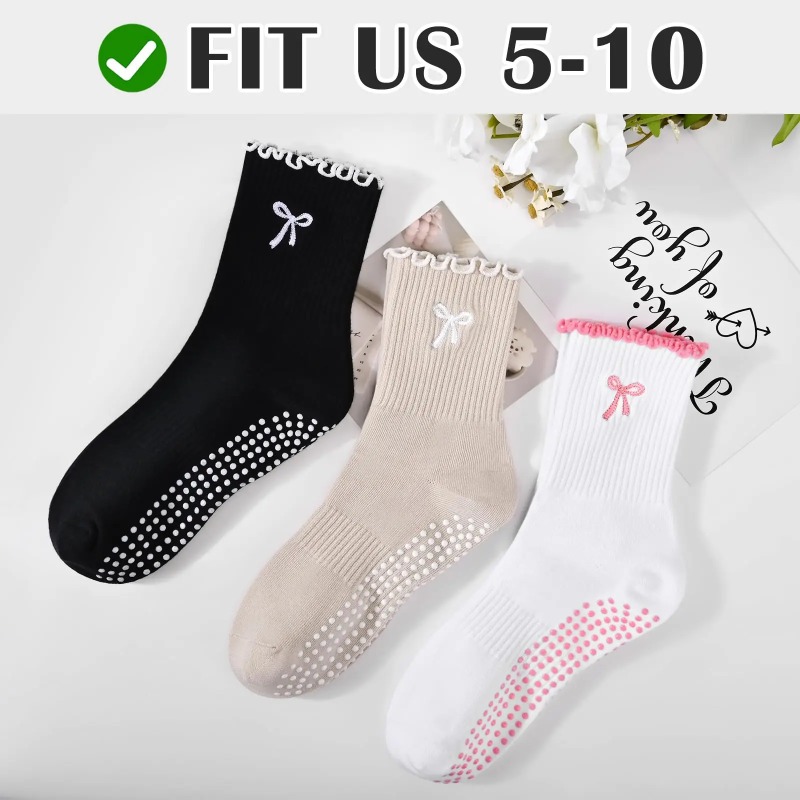 프로페셔널 요가 양말, 면 스트랩 실리콘 미끄럼 방지  - Yoga & Fitness With Denise 리뷰 및 가격