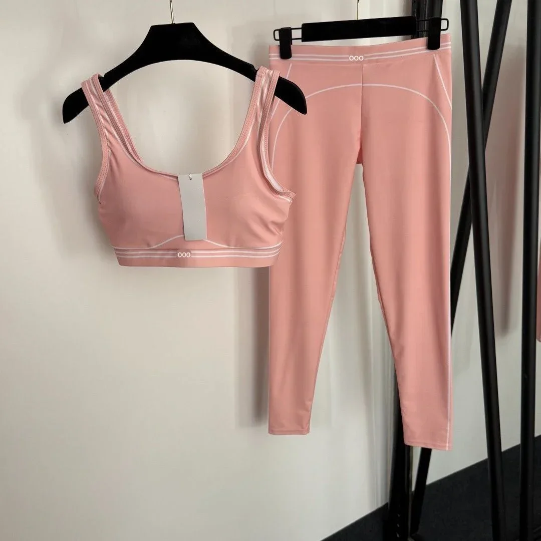 탱크탑과 바지 투피스 통기성 스트레치 캐주얼 러닝 스포 - Yoga Fitness Top 리뷰 및 가격