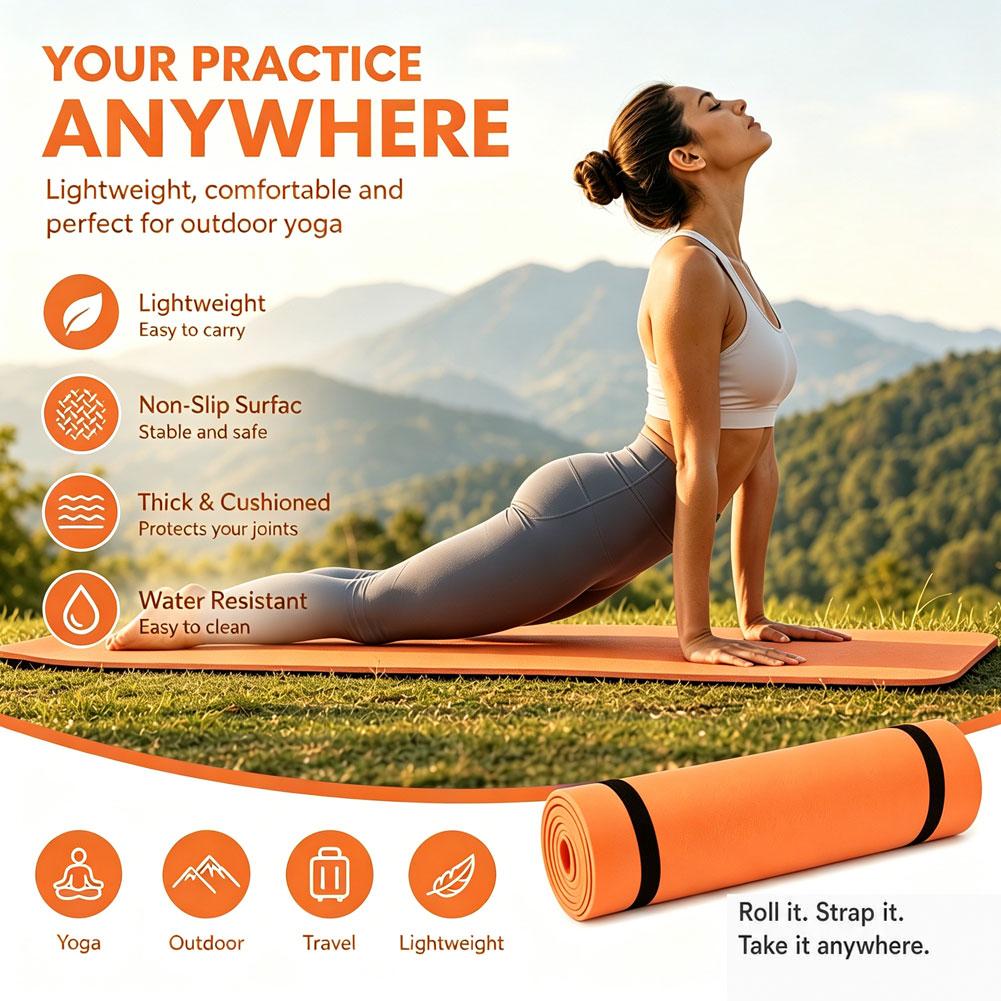 1/2Pcs 두꺼운 요가 매트 미끄럼 방지 스포츠 피트 - Thick Yoga Mat 리뷰 및 가격