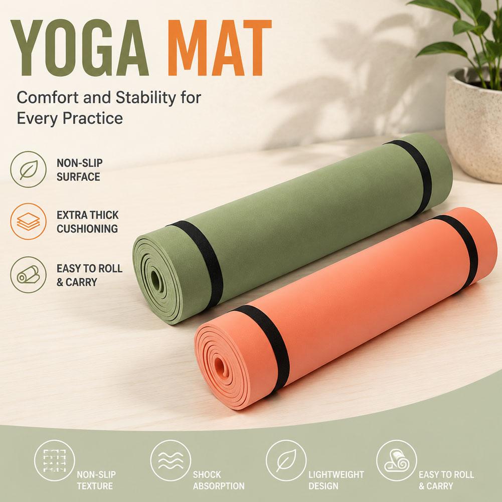 1/2Pcs 두꺼운 요가 매트 미끄럼 방지 스포츠 피트 - Thick Yoga Mat 리뷰 및 가격