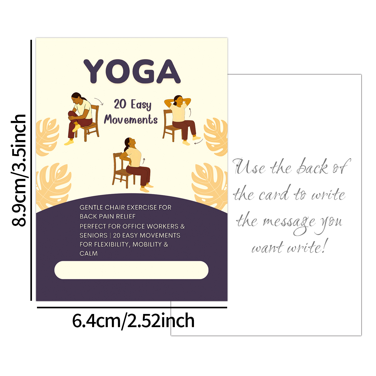 21개의 앉아서 하는 요가 카드, 쉬운 의자 운동 자세 - Yoga And Fitness Instructor 리뷰 및 가격